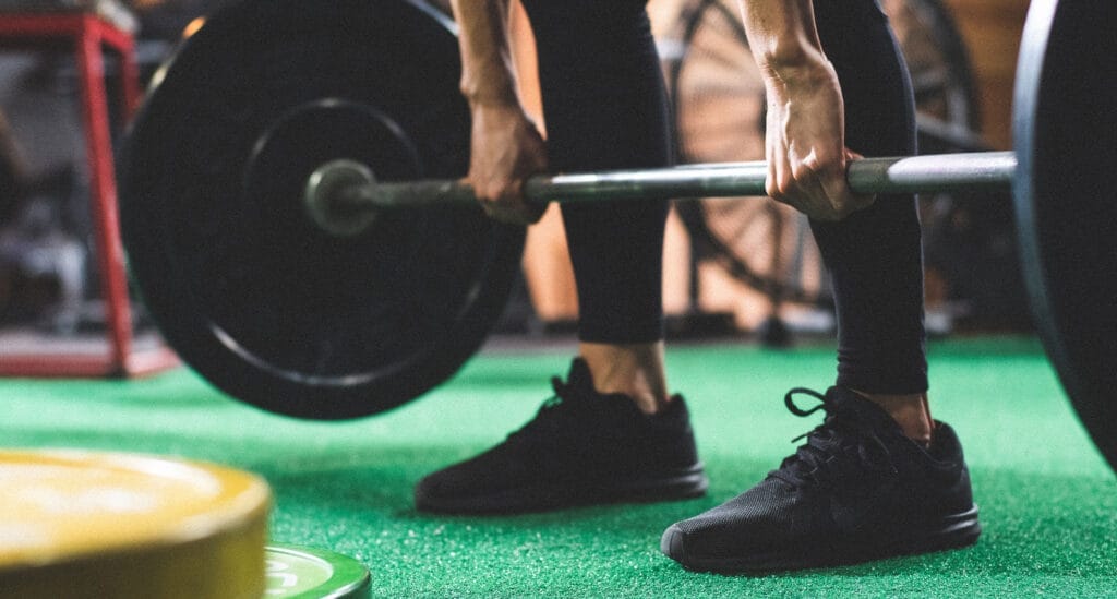 Barbbell lifting in our gym
